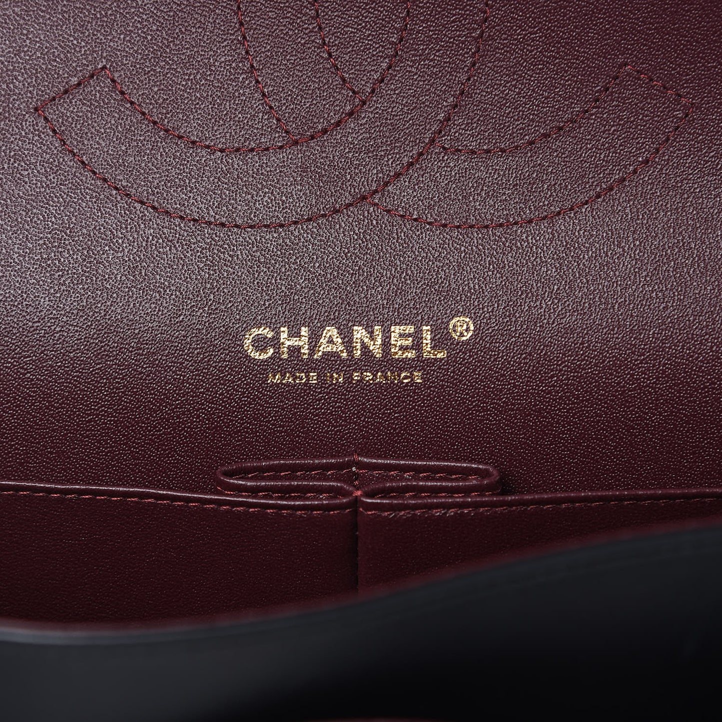 Lambskin Quilted Jumbo Double Flap Black