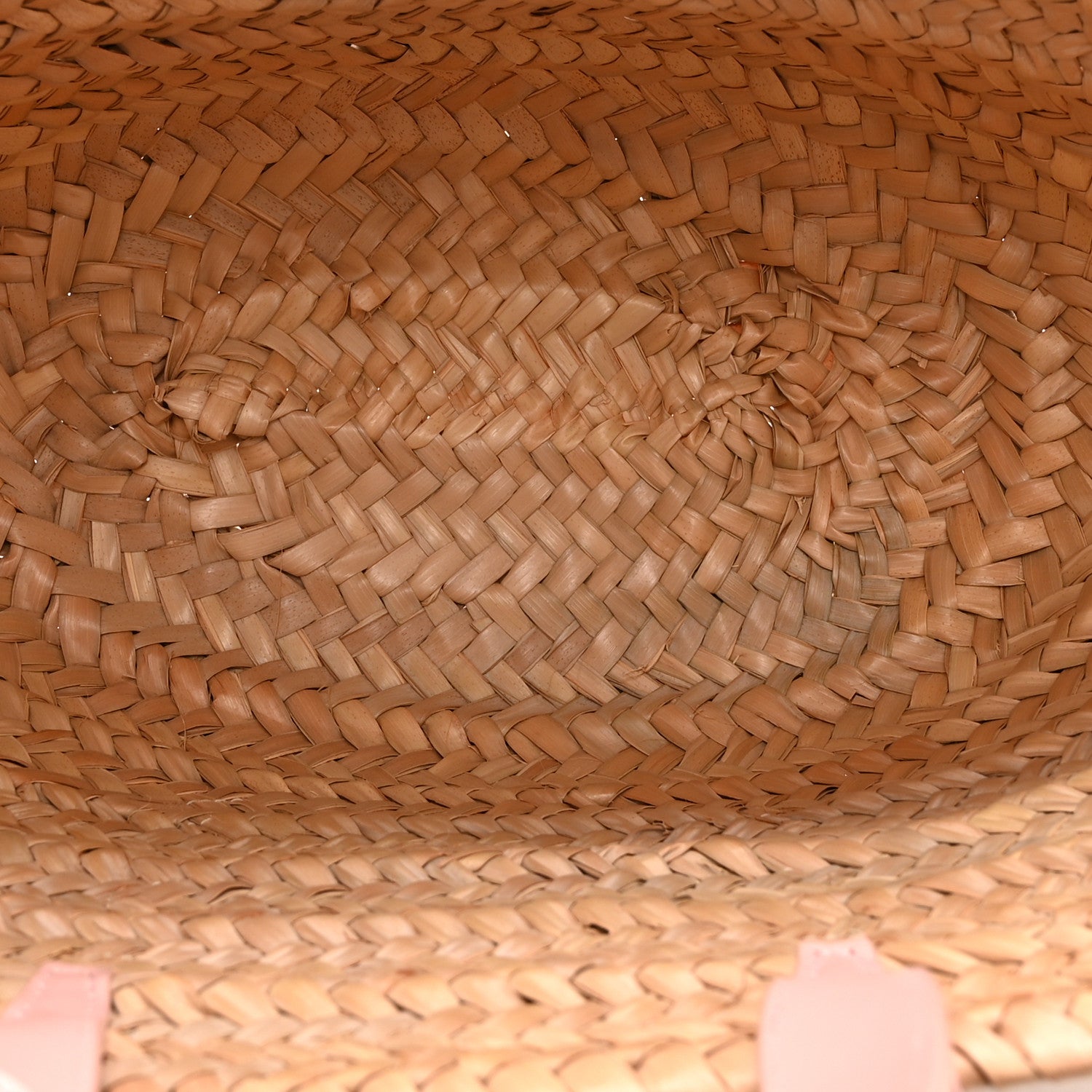 Celine Raffia Calfskin Triomphe Teen Panier Vintage Pink 5 of 10