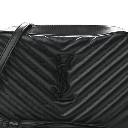 Saint Laurent Calfskin Matelasse Monogram Lou Camera Bag Black 7 of 10