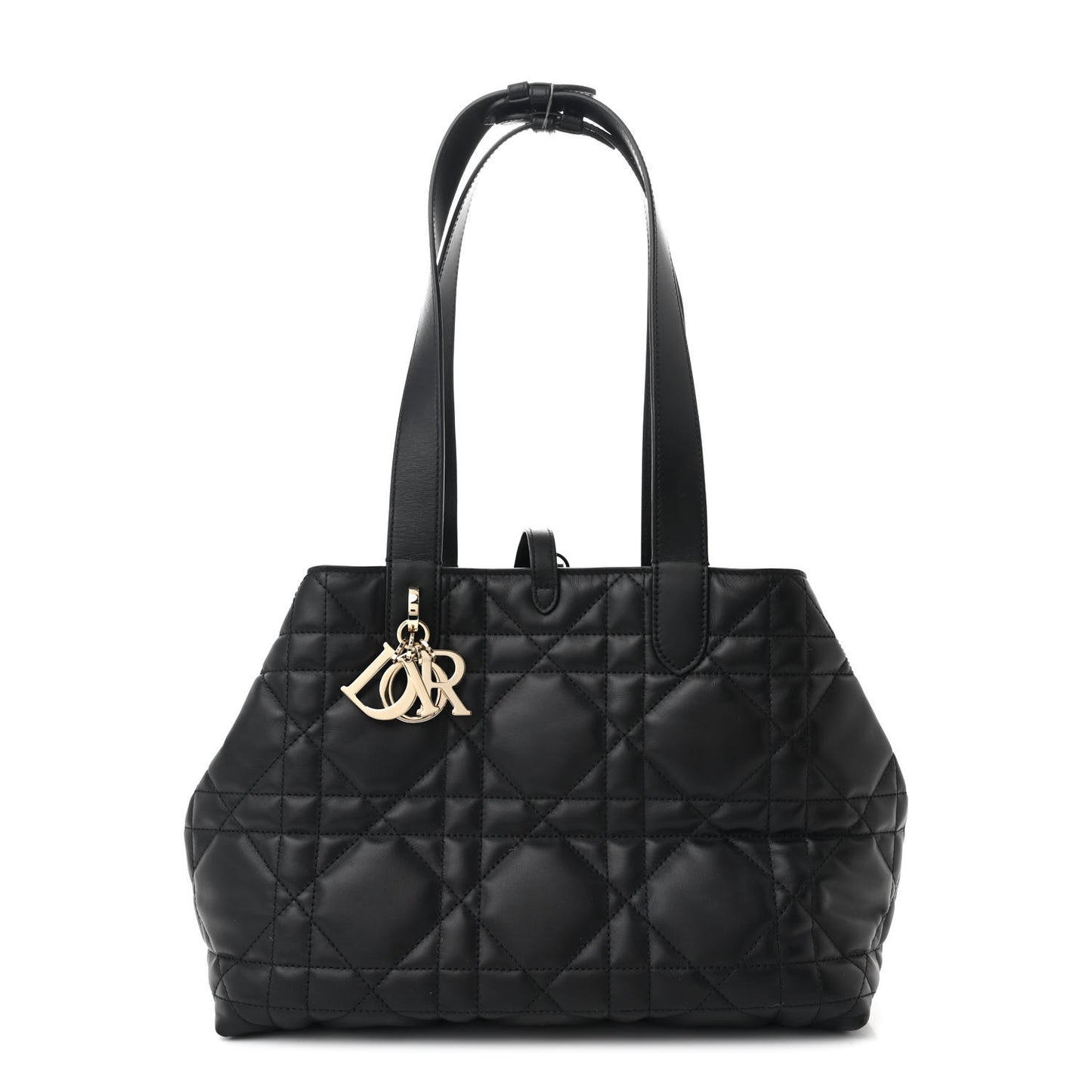 Calfskin Macrocannage Medium Toujours Black