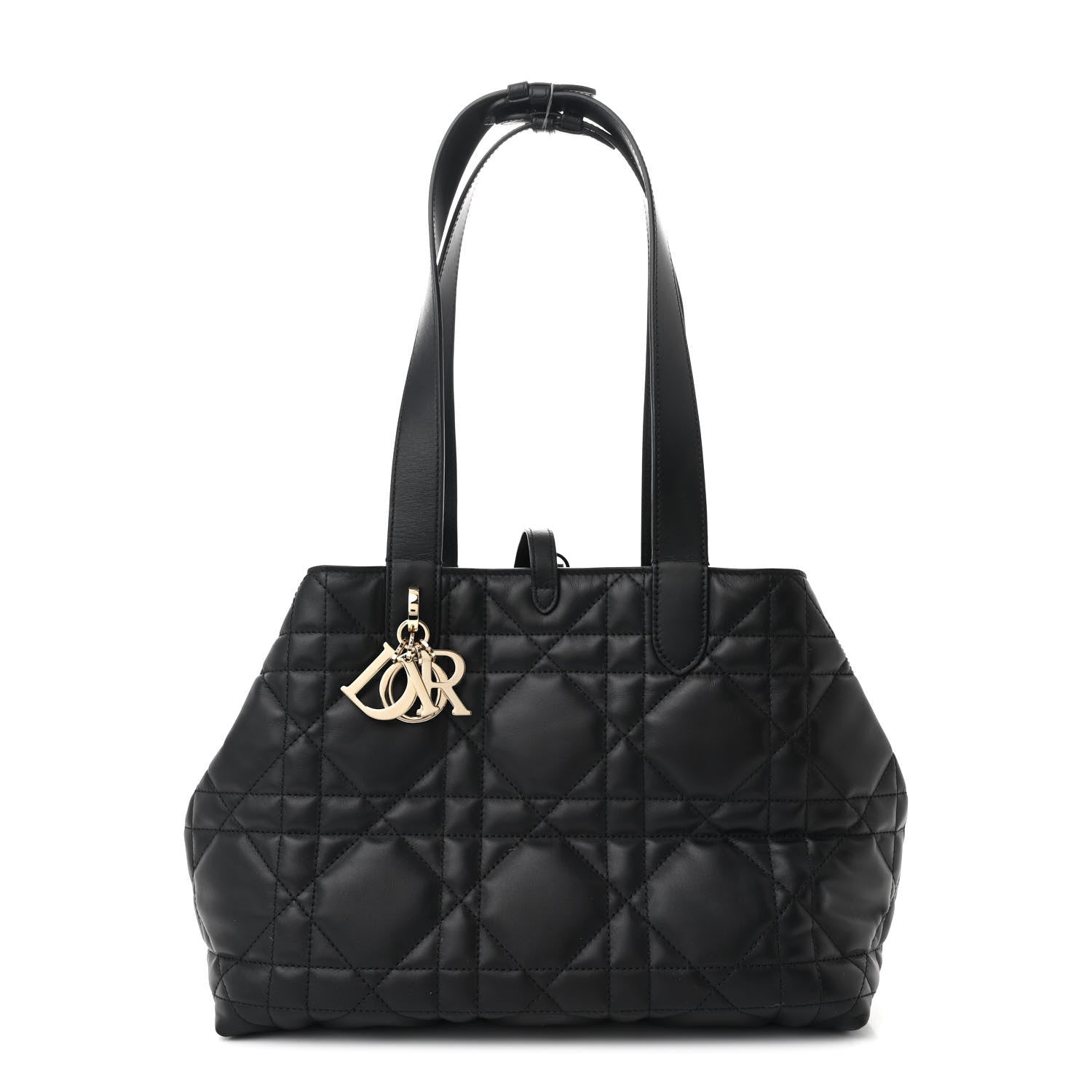 Christian Dior Calfskin Macrocannage Medium Toujours Black 1 of 12