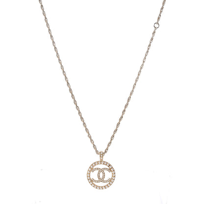 Chanel Pearl CC Medallion Necklace Gold 1 of 5