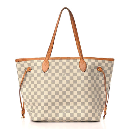 Louis Vuitton Damier Azur Neo Neverfull MM Rose Ballerine 3 of 12
