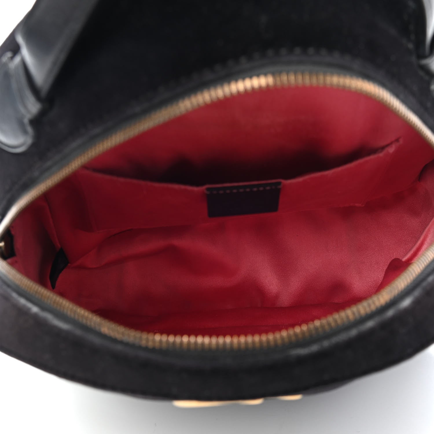 Gucci Velvet Matelasse GG Marmont Dome Backpack Black 4 of 12