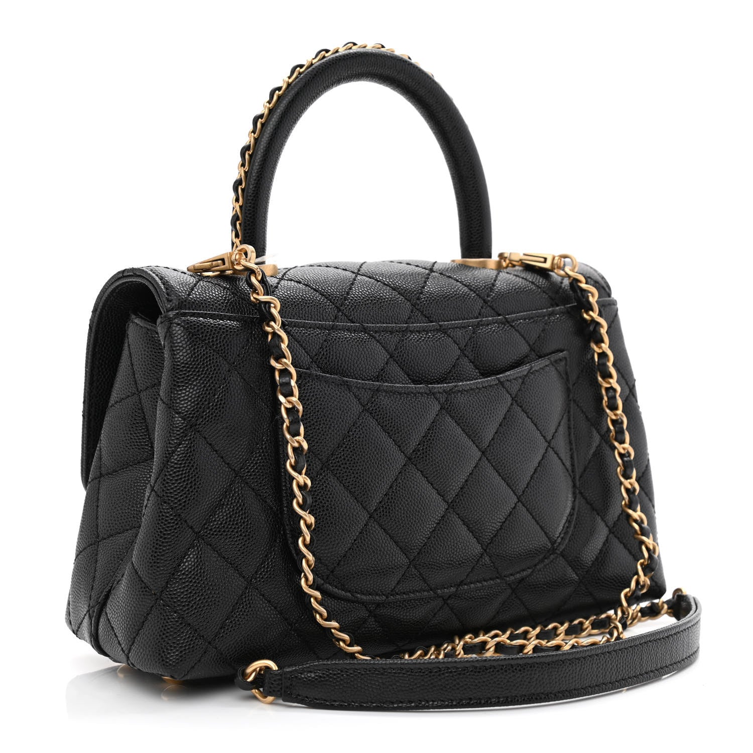 Chanel Caviar Quilted Mini Coco Handle Flap Black 3 of 11