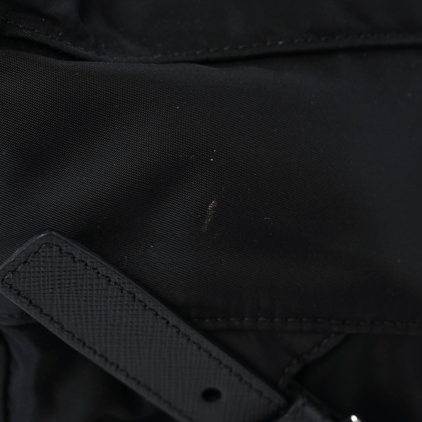 Tessuto Nylon Saffiano Medium Backpack Black