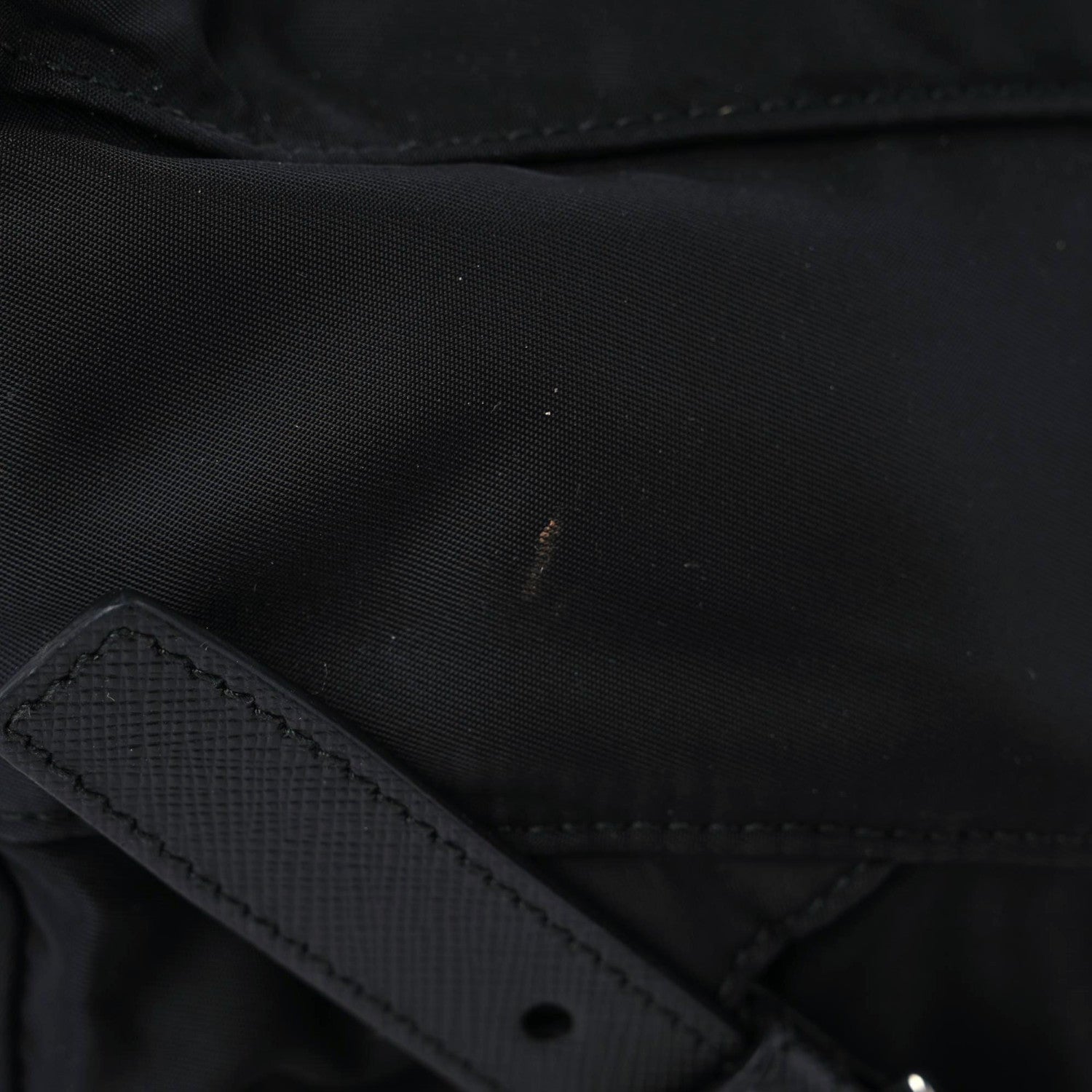 Prada Tessuto Nylon Saffiano Medium Backpack Black 7 of 9