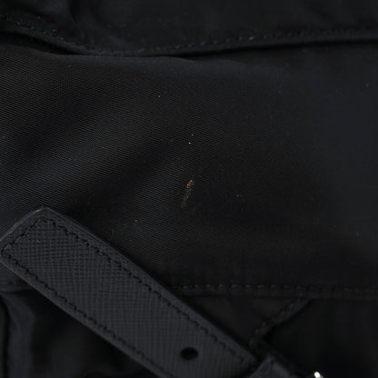 Prada Tessuto Nylon Saffiano Medium Backpack Black 7 of 9
