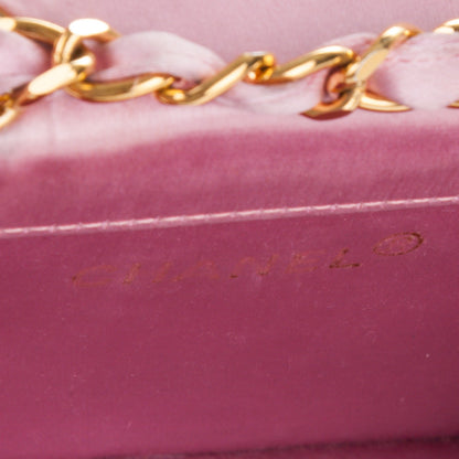 Chanel Satin Quilted Micro Mini Flap Pink 6 of 7