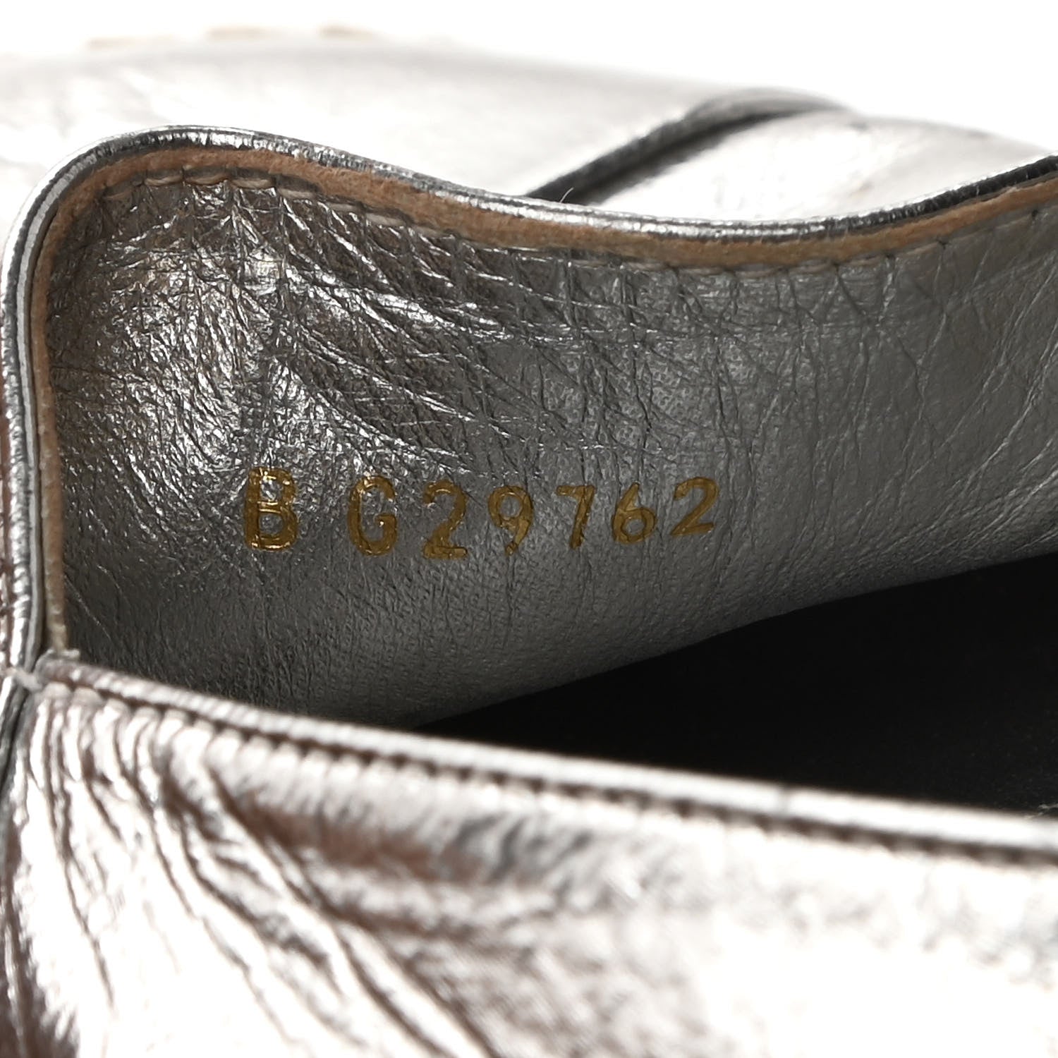 Chanel Laminated Goatskin CC Espadrilles 38 Silver 9 of 11