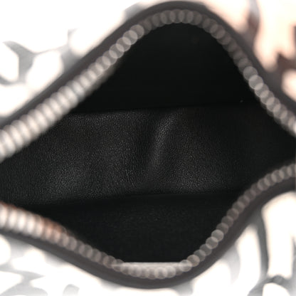 Fendi X MARC JACOBS Nappa Vitello King Logo Print Nano Fendigraphy Hobo Charm White Black 5 of 9