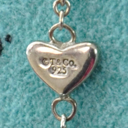 Tiffany Sterling Silver Heart Lariat Necklace 6 of 7