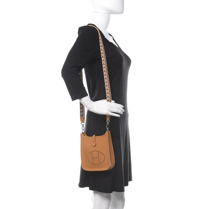 Hermes Taurillon Clemence Allegro Evelyne TPM Sesame 2 of 11