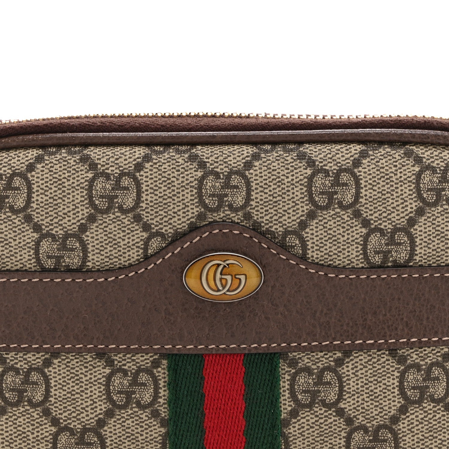 Gucci GG Supreme Monogram Ophidia Belted iPhone Case 85 34 Dark Brown 9 of 11