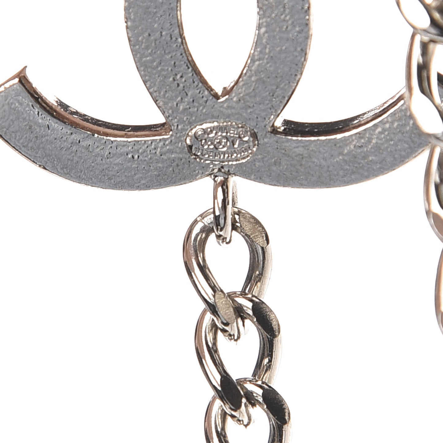 Enamel CC Ceinture Fantai Adjustable Belt Silver Black