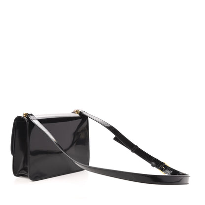 Saint Laurent Patent Calfskin Carre Satchel Black 3 of 10