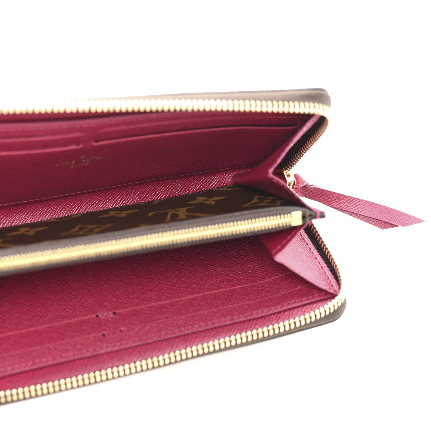 Monogram Clemence Wallet Fuchsia