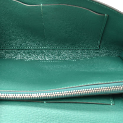 Hermes Matte Alligator Kelly To Go Wallet Malachite 5 of 12