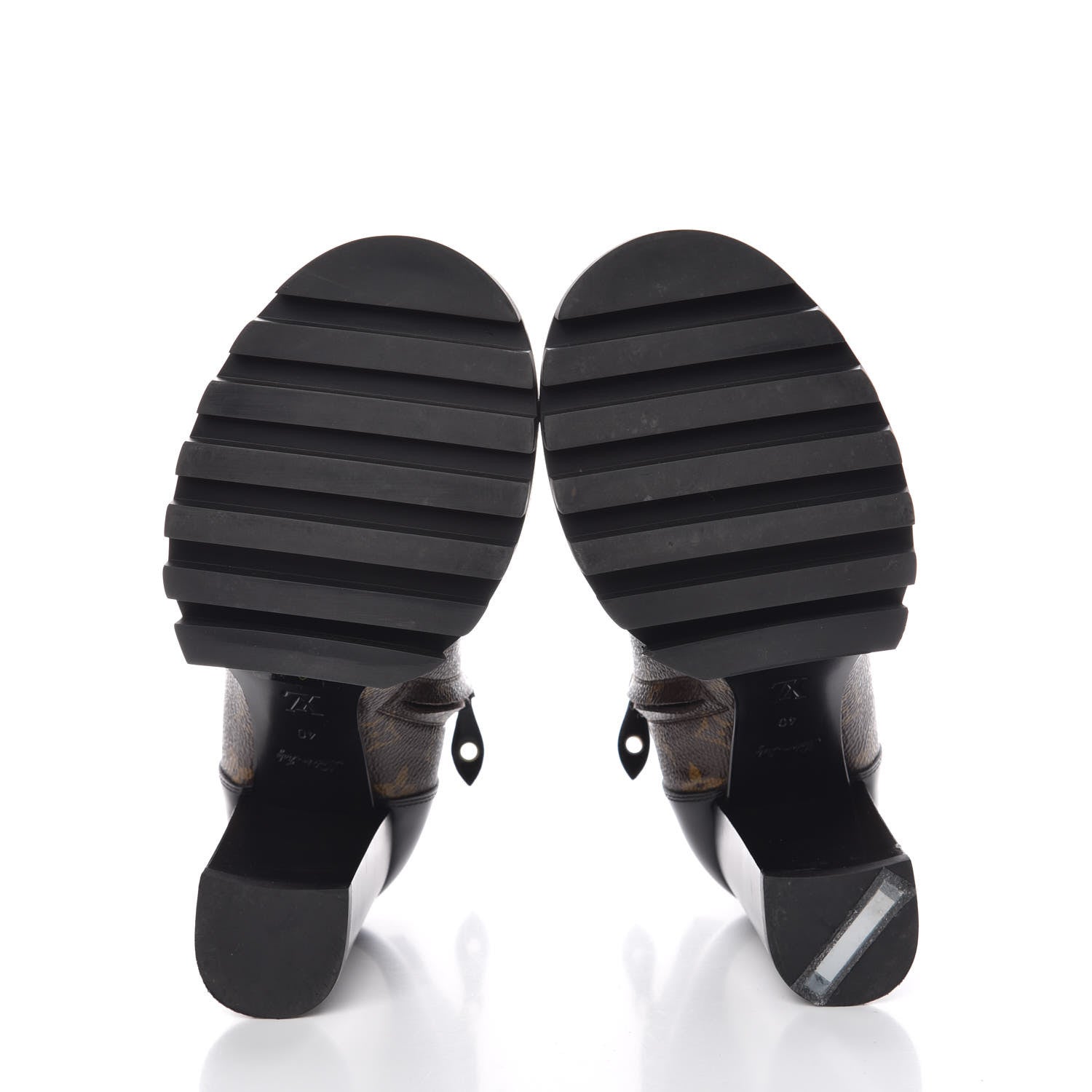 Louis Vuitton Patent Calfskin Monogram Star Trail Ankle Boots 40 Black 5 of 8