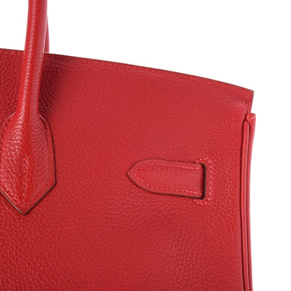 Hermes Togo Birkin 35 Rouge Casaque 31 of 34