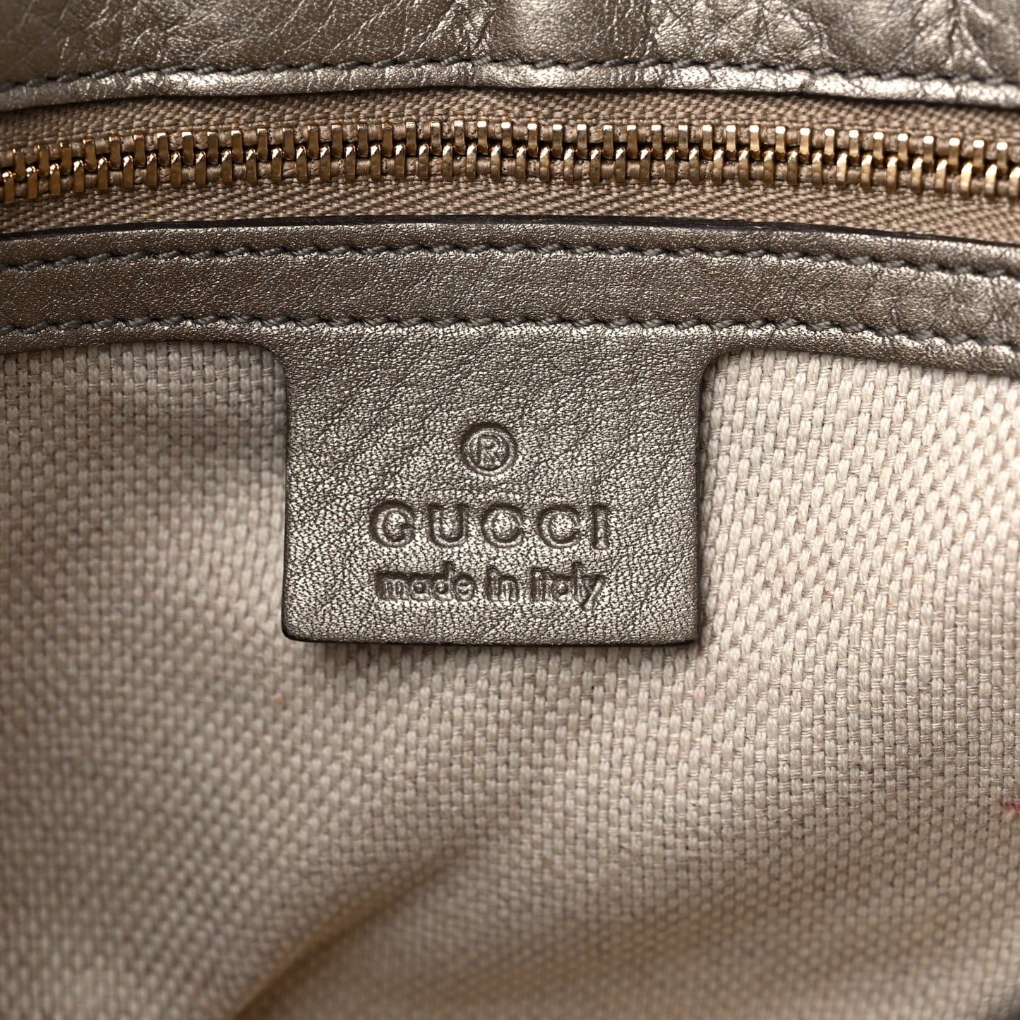 Metallic Cellarius Calfskin Medium Soho Flap Crossbody Sasso