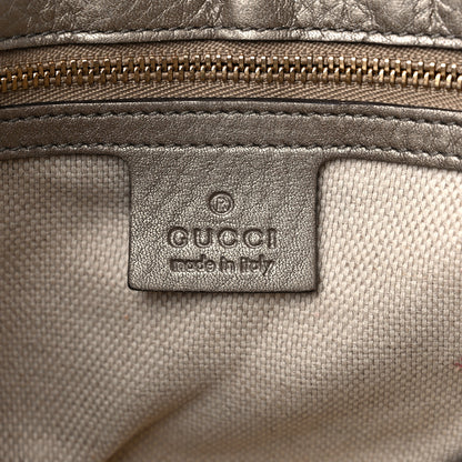 Gucci Metallic Cellarius Calfskin Medium Soho Flap Crossbody Sasso 6 of 10