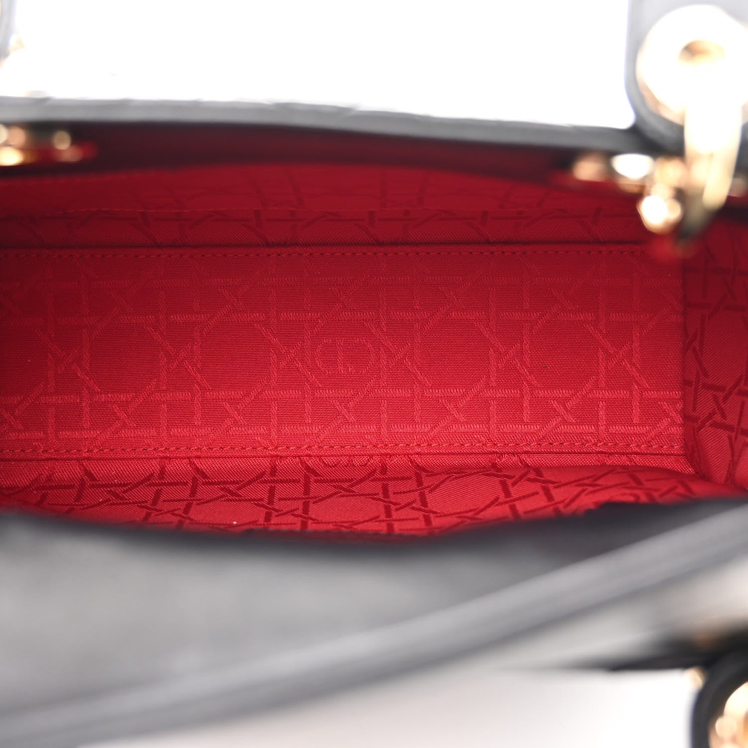 Christian Dior Lambskin Cannage Small Lucky Badges My Lady Dior Black 5 of 11