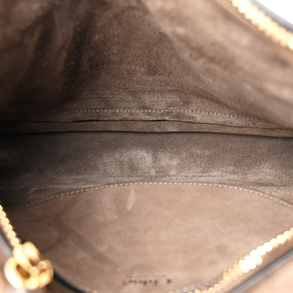 Chloe Suede Calfskin Small Marcie Satchel Flannel Grey 5 of 10