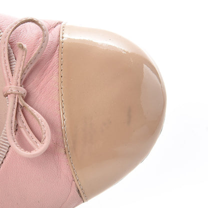 Chanel Lambskin Patent Cap Toe CC Ballerina Flats 40 Rose Clair 22 of 26