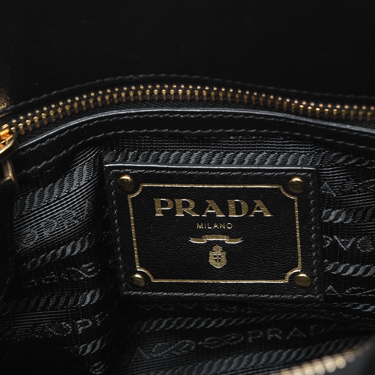 Tessuto Nylon Gaufre Shopping Satchel Black