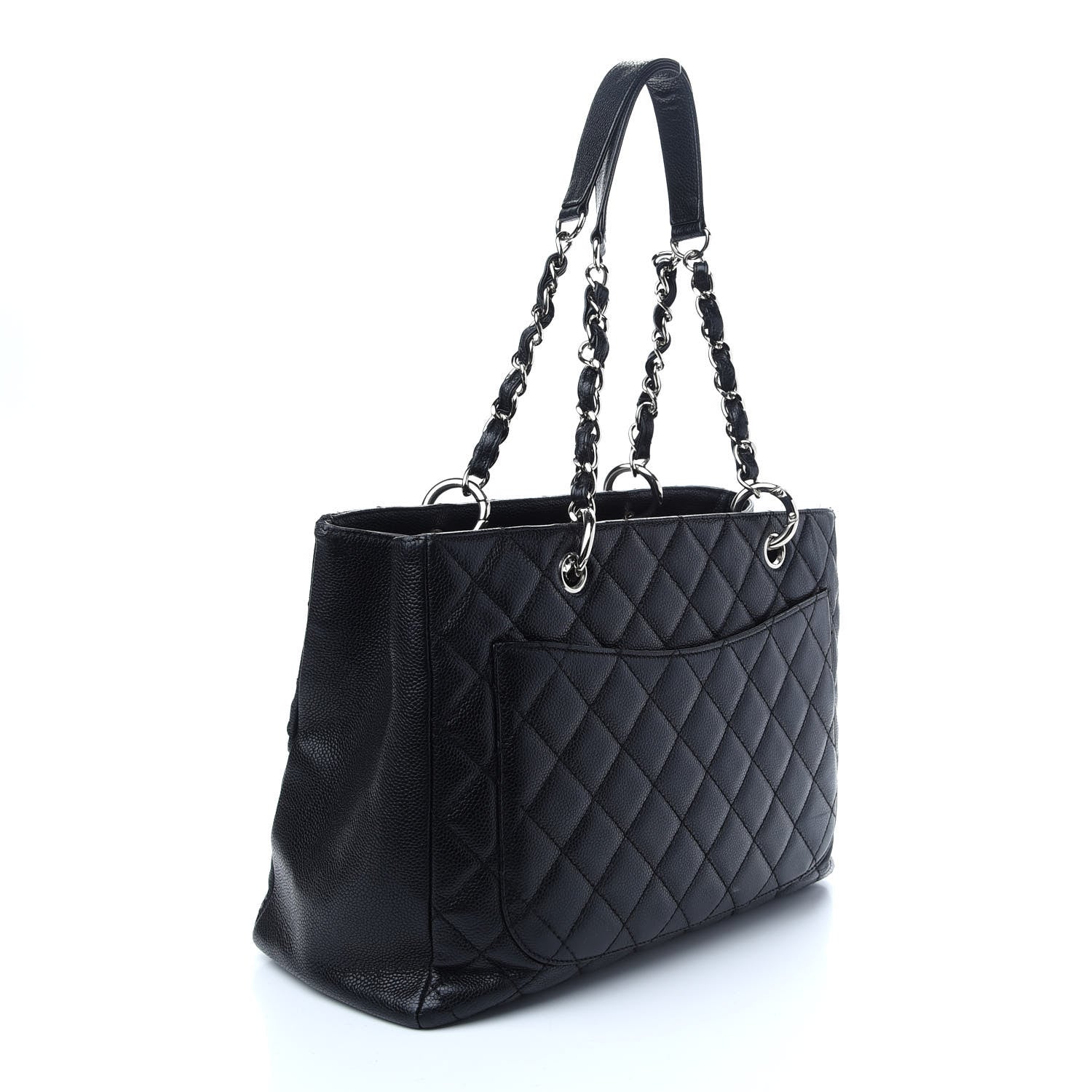 Chanel Caviar Quilted Grand Shopping Tote GST Black 3 of 12