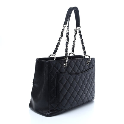 Chanel Caviar Quilted Grand Shopping Tote GST Black 3 of 12