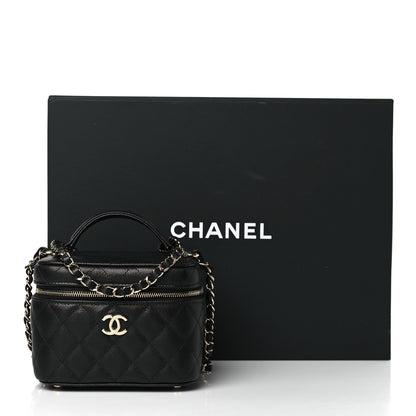 Chanel Caviar Quilted Small CC Vanity Case Black 10 of 10