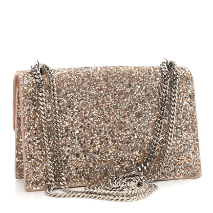 Jimmy Choo Coarse Glitter Mini Finley Shoulder Bag Ballet Pink 3 of 11