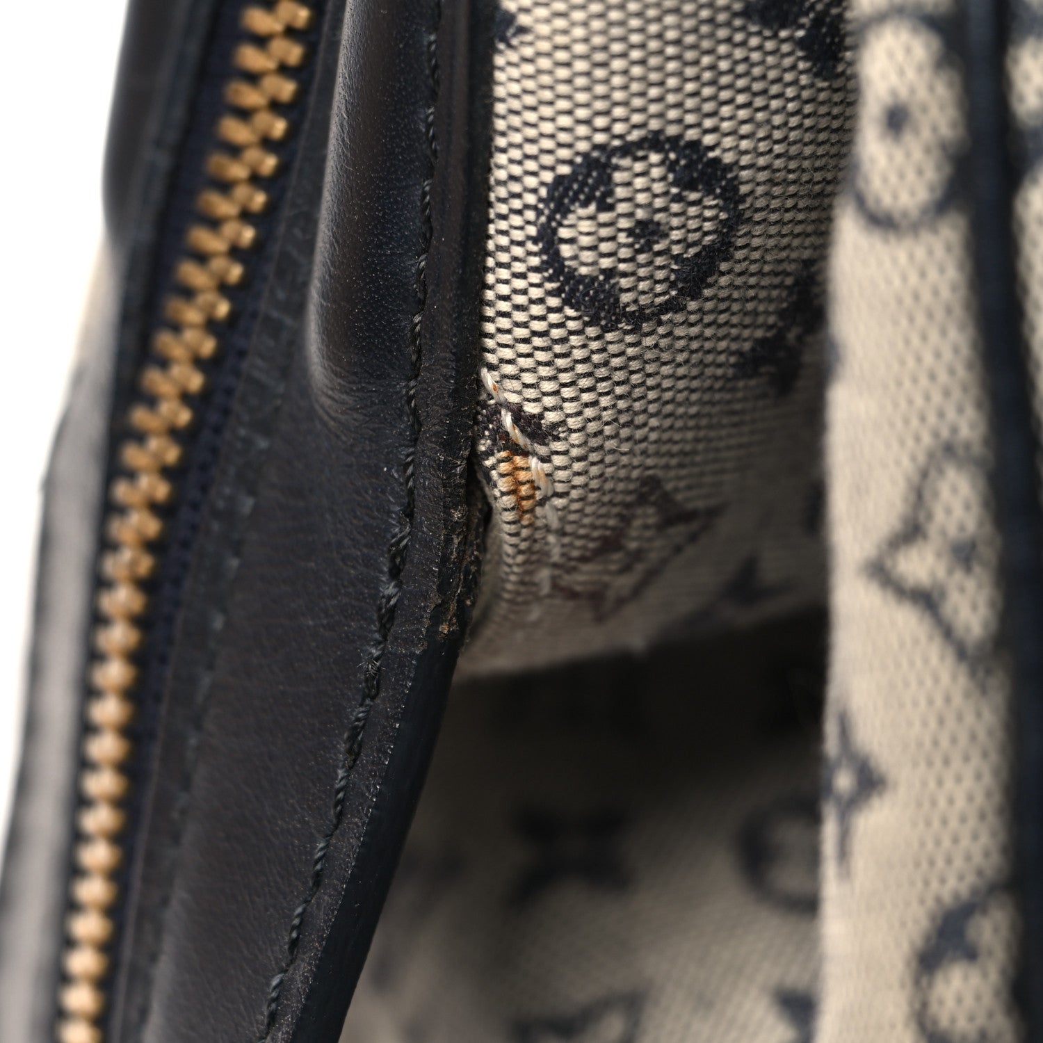 Louis Vuitton LOUIS VUITTON Mini Monogram Josephine GM Blue 13 of 13