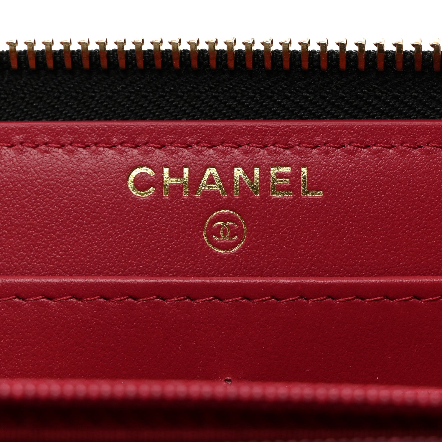 Chanel Lambskin Quilted 19 Long Zipped Around Wallet Black 6 of 9