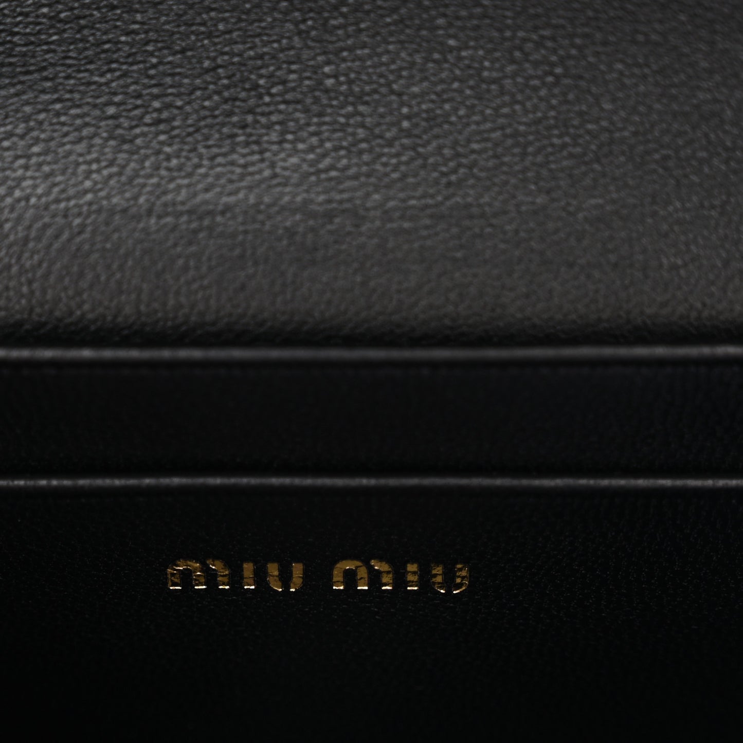 Nappa Matelasse Flap Card Holder Black