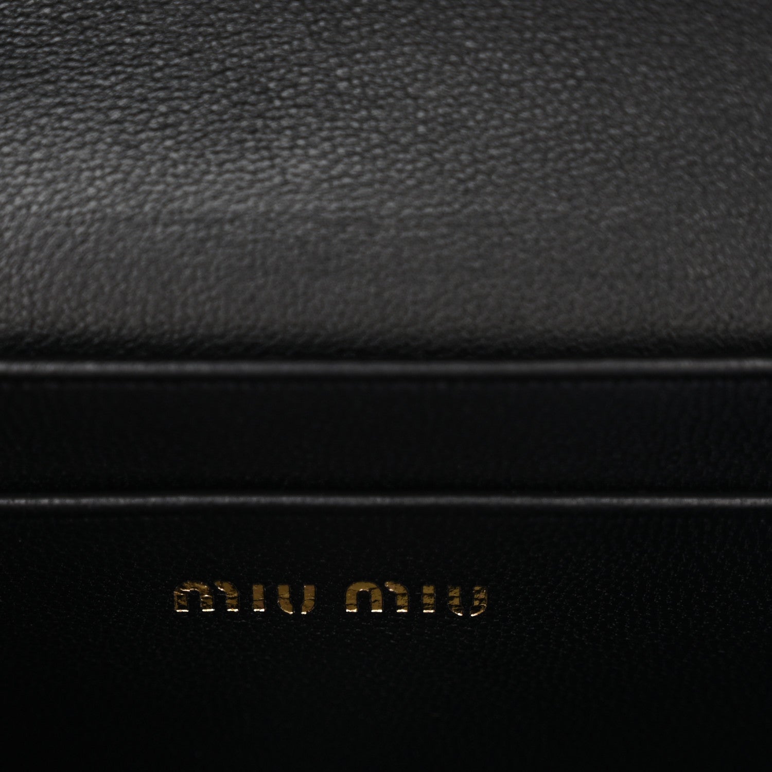 Miu Miu Nappa Matelasse Flap Card Holder Black 6 of 8