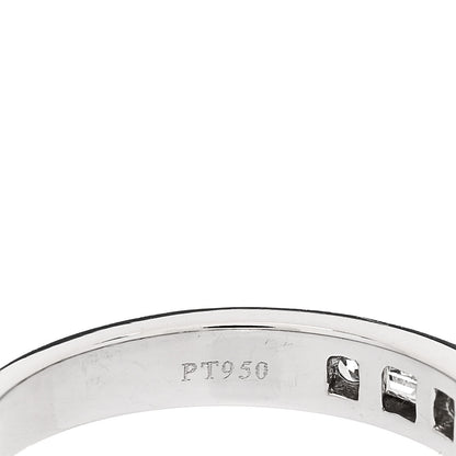 Tiffany Platinum Round Baguette Diamond 3mm Channel-Set Wedding Band Ring 53 6.25 5 of 5