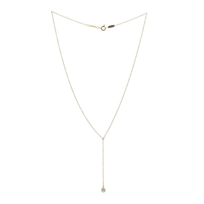Tiffany 18K Yellow Gold Diamond .17ct Elsa Peretti Diamonds by the Yard Lariat Necklace 3 of 8
