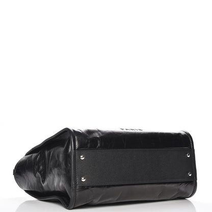 Chanel Glazed Calfskin Small Deauville Tote Black 4 of 7