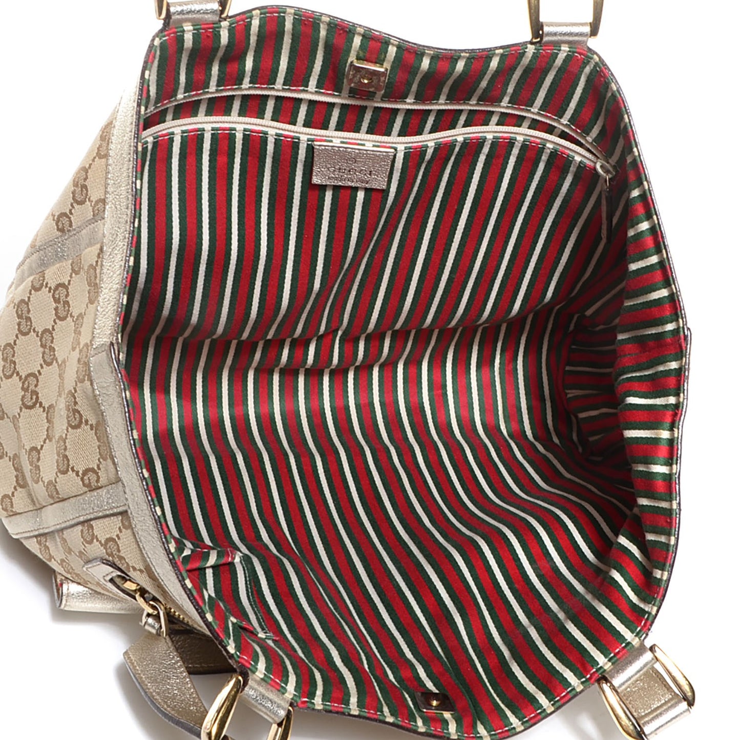 Monogram Abbey Tote Silver