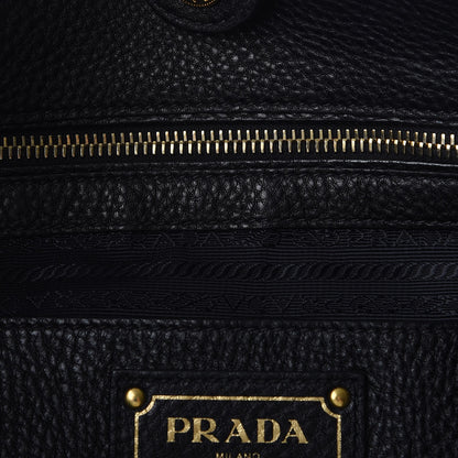 Prada Vitello Daino Tote Nero Black 9 of 13