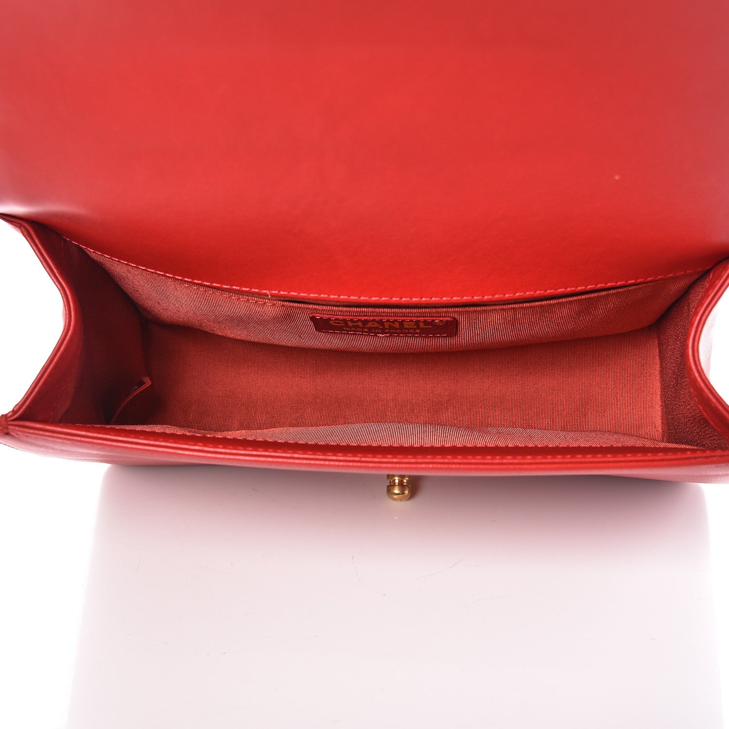 Chanel Lambskin Quilted Medium Boy Flap Red 7 of 10