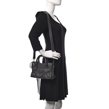 Balenciaga Agneau Classic Hardware Mini City Gris Fossile 2 of 9