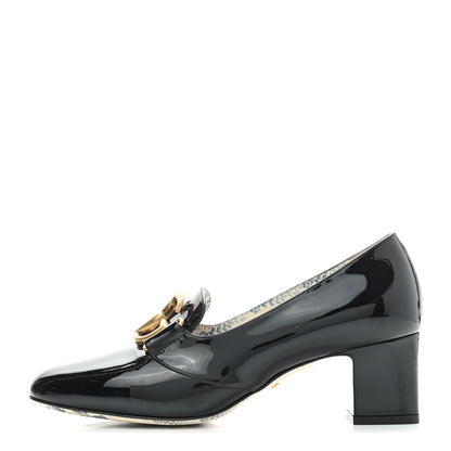 Gucci Vernice GG Victoire 55mm Loafer Pumps 38 Black 1 of 10