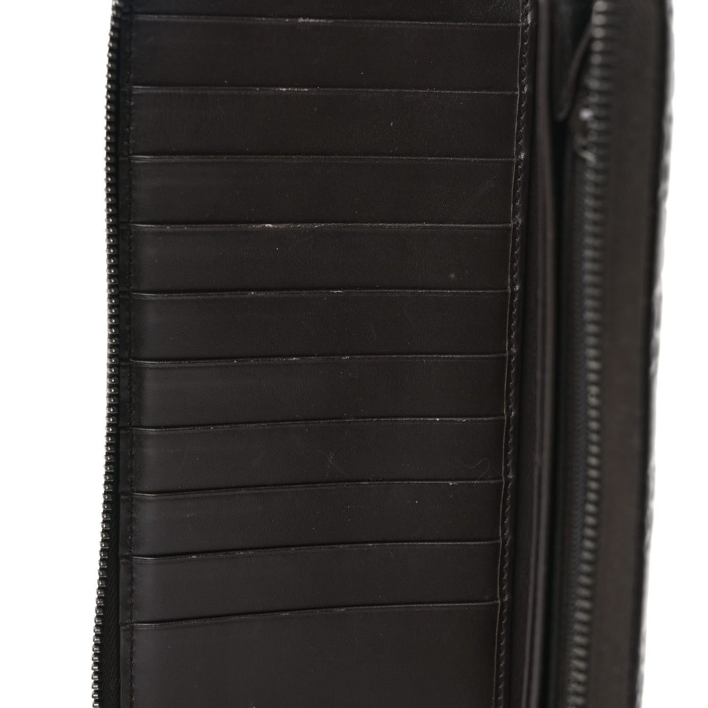 Guccissima Signature Zip Around Organizer Wallet Black