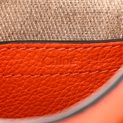 Chloe Grained Calfskin Small Marcie Saddle Bag Rusted Orange 6 of 11