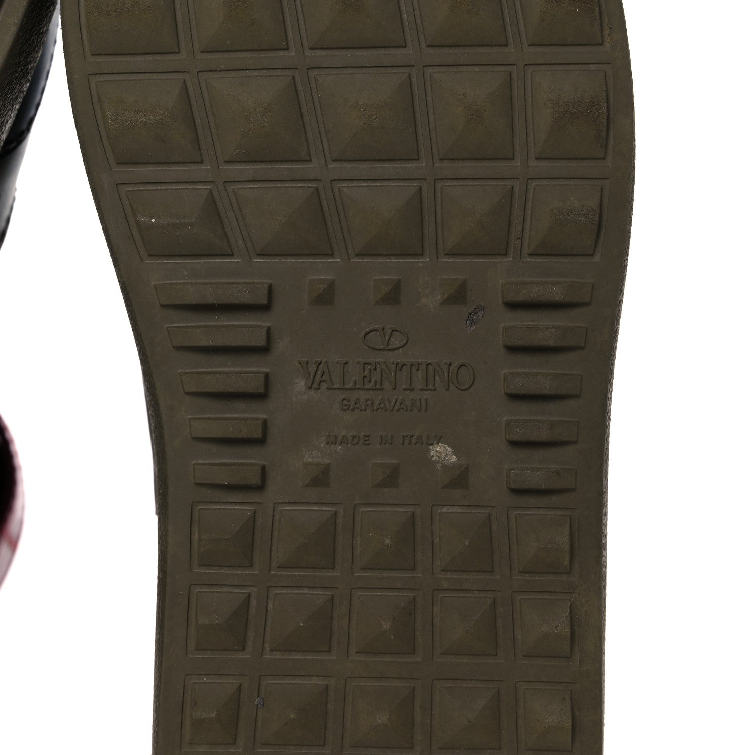 Valentino Garavani Calfskin Canvas Camouflage Rockstud Rock Be Sneakers 37 Olive 6 of 12