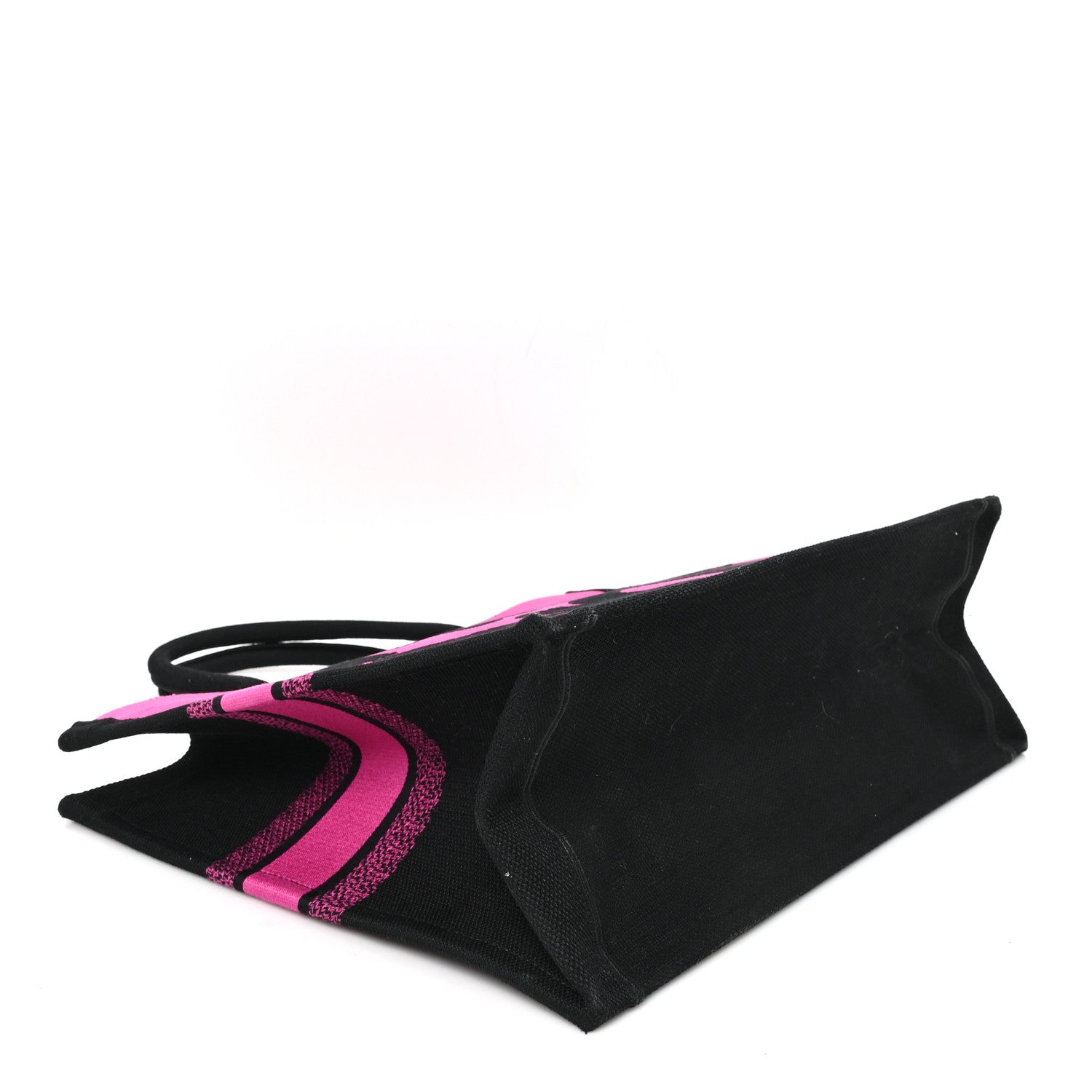 Christian Dior Canvas Embroidered Large Miss Dior Graffiti Book Tote Fuchsia Purple 4 of 12